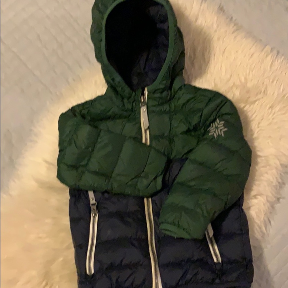 EUC Hanna Andersson Down hooded jacket 80